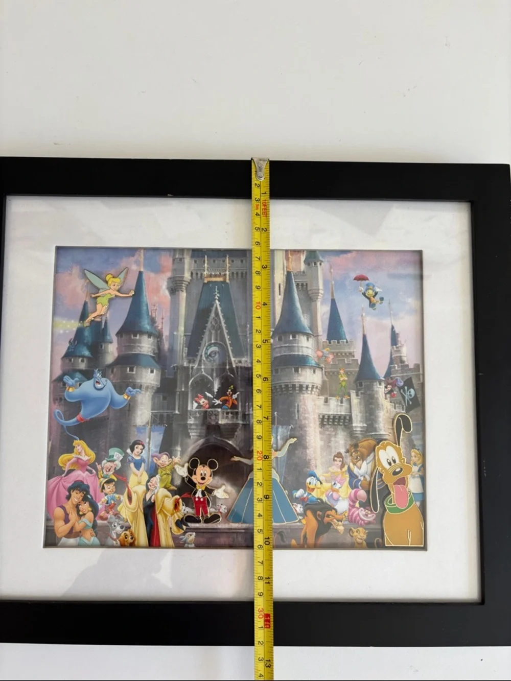 Disney Cinderella Castle‎ lithograph print that includes four collectible pins